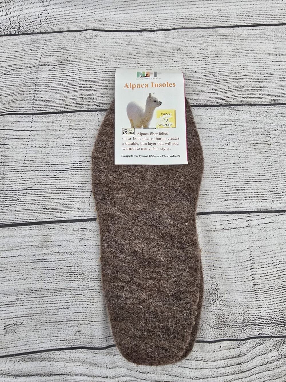 100% Alpaca Fiber, Alpaca Insoles. Womens Small Shoe Size 5-7